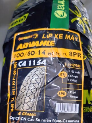 100/80-14 6kat 57J CA115A ADVANCE dubleks lastik EUROMINA 1008014