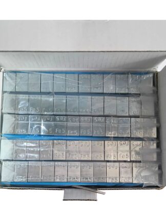 Lastik balans ağırlığı galv. çelik 5gr x12ad geniş bant yapıştırma 6kg/pk
