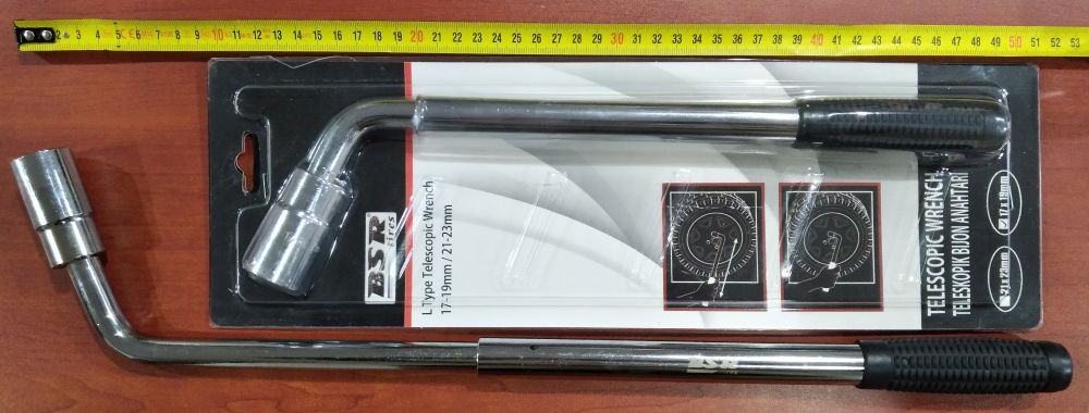 Teleskopik Bijon Anahtarı Bsr Marka 17- 19 Mm Lokmalı, Çin Malı